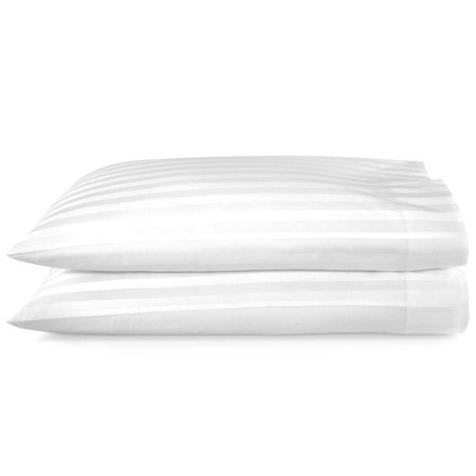 Duet White striped Pillow Cases Stacked
