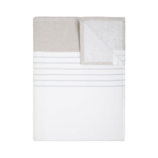 linen striped talha beach towel